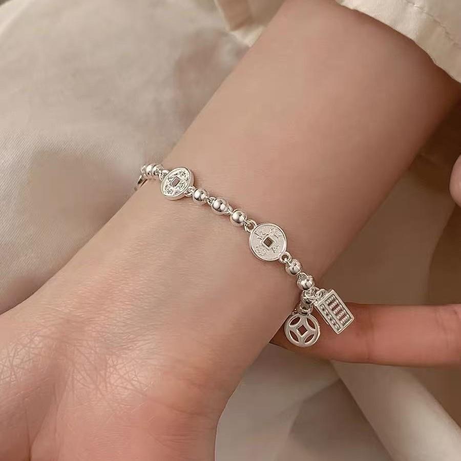 Female Niche Coin Abacus Bracelet