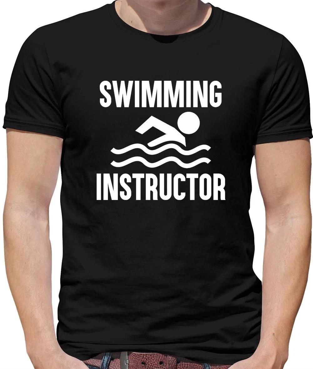 Swimming Instructor - Mens T-Shirt - Swimmer Swim Funny Teacher M