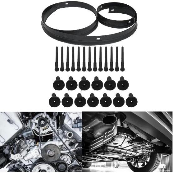 Updated Front Hood Seal Strip Weatherstrip Fit For Dodge Challenger 2008-2017, Black Front Bumper Waterproof Hood Seal Replace for 68051392AB