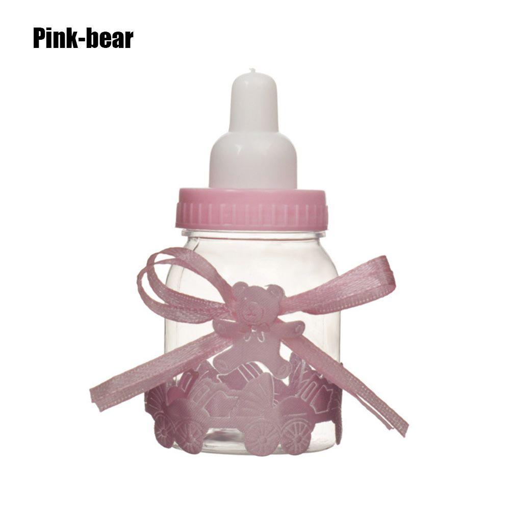Cute Transparent Christening Party Favour Decoration Favour Bottle Candy Box Fillable Bottles