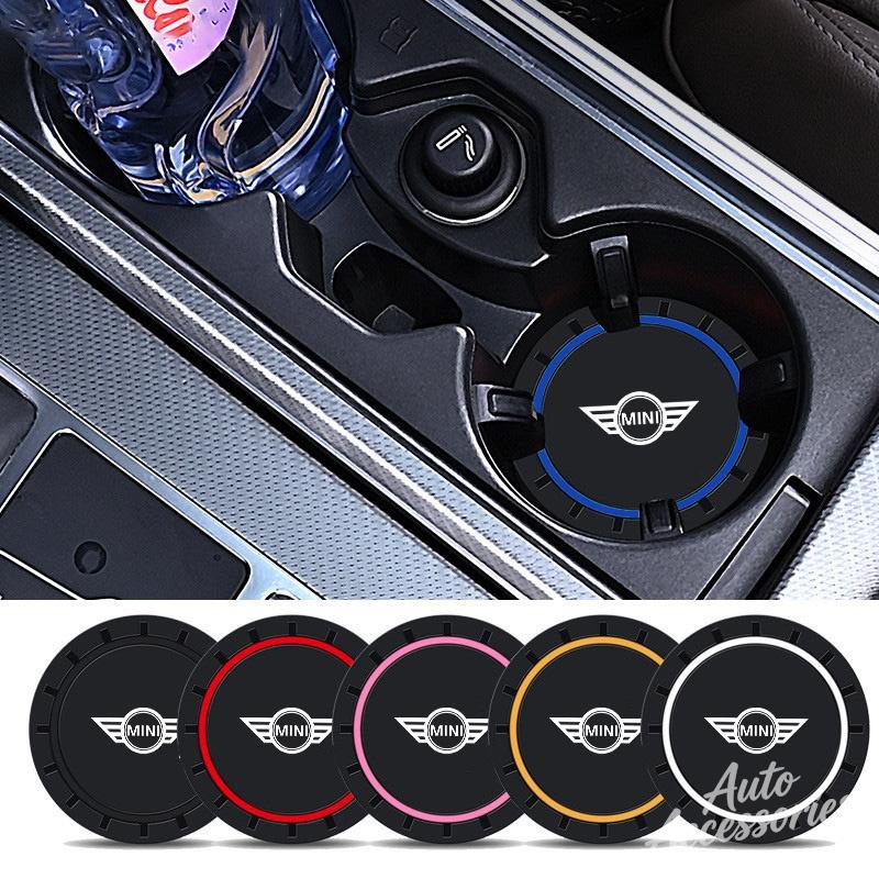 Car Water Cup Pads Anti-slip Round Drink Cup Coasters For BMW MINI COOPERS COUNTRYMAN ONE JCW CLUBMAN F56 F55 F57 F60 Roadster gjsh77