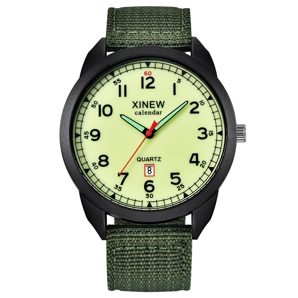 Watch Male Foreign Trade Military Watch Student Nylon Calendar Quartz Watch