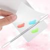 50 Sheets Disposable Nail Polish Palette Sheets, Waterproof Nail Art Mixing Tool with Stainless Steel Stirring Rod Portable Gel Polish Palette Paper