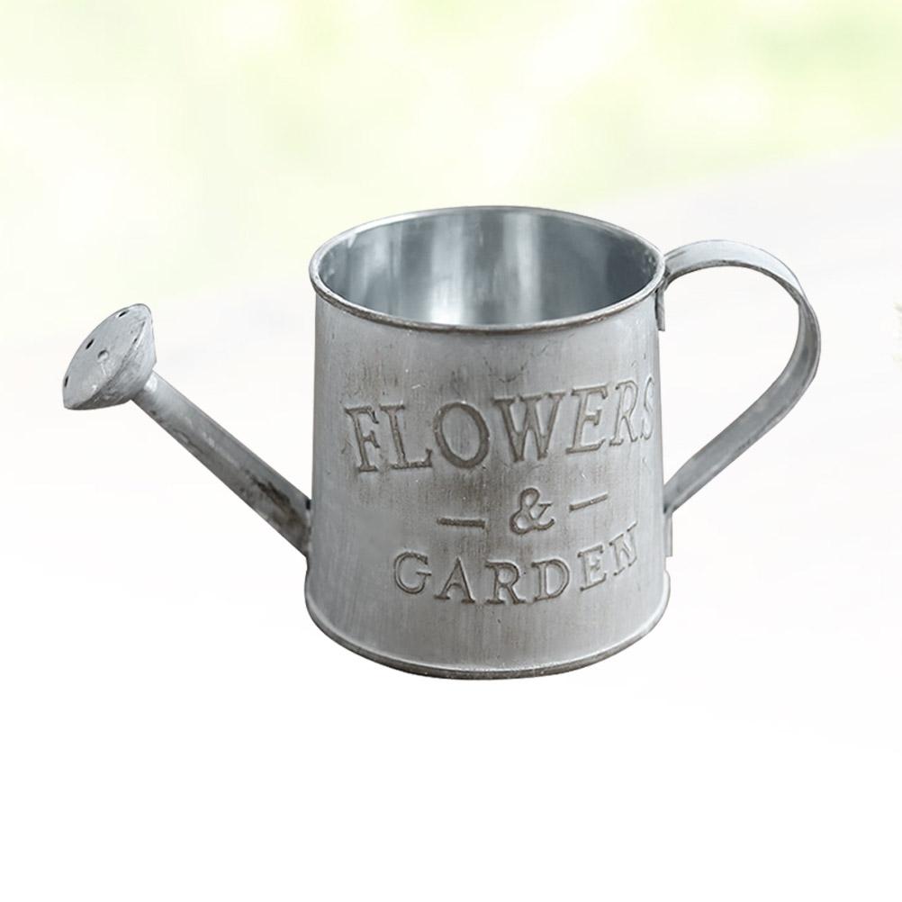 

Voar Портативный горшок Домашнее украшение Цветочный горшок Свадебный декор Железный металлический кувшин Деревенский стиль Декорация