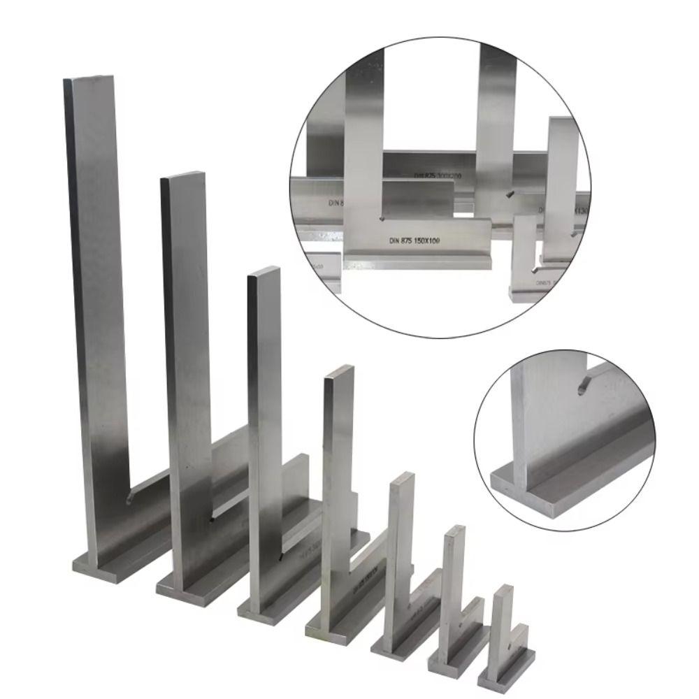 90 Degree Carpentry Ruler Stainless Steel Square Angle Ruler Simple Woodworking Measuring Tool