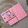 3pcs  Letters Silicone Sugar Cake Mold Chocolate Mold Clay Mold Cake Baking Tools