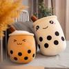Cushion Boba Pillow Soft Stuffed Plushie Squishy Bubble Tea Pillow Kids