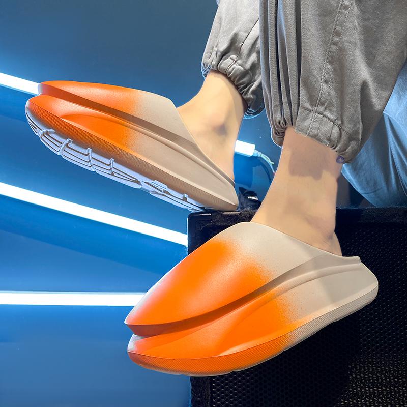 Fashion Summer New Thick EVA Slippers for Men's Indoor Home Soft Sole Cool Outwear Shoe Batch Slide Sandals Women Garden Clog Comfortab