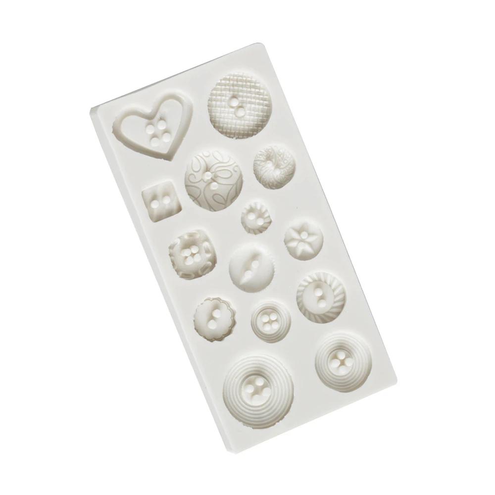 Silikon-Knopfformen für Kuchen, DIY-Fondant, Schokolade, Kekse, Eiscreme, Silikonform für Fondant, Bonbons, Back- und Dekorationswerkzeug