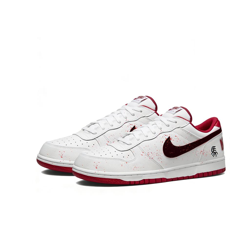 Nike Big Wind Tamer Low Top Skateboard Shoes Men's Red Black 355152-150(Team1264-)