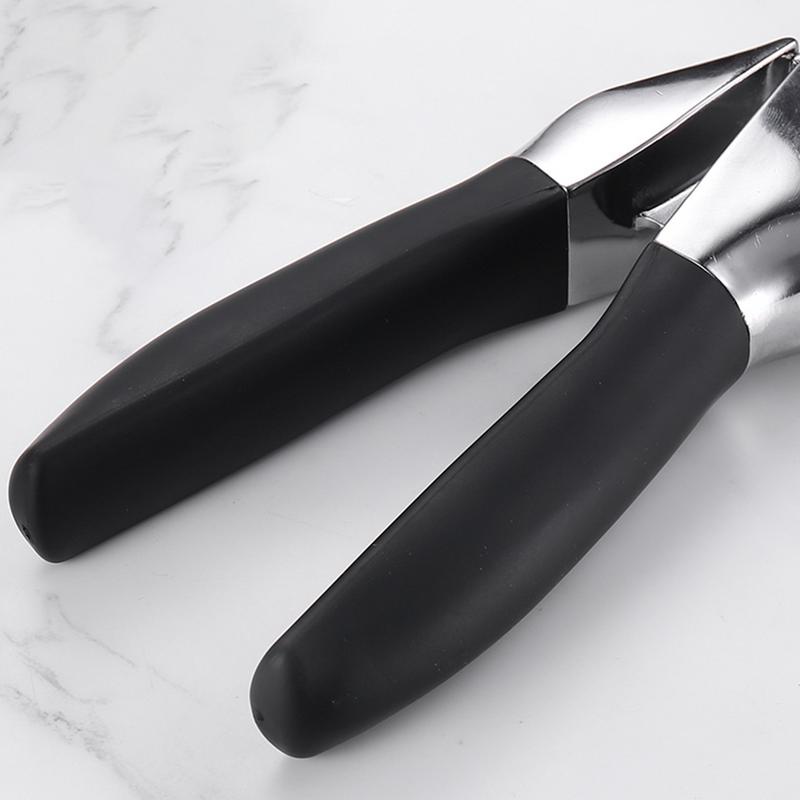 Metal Garlic Crusher Garlic Press Crusher Zinc Alloy Peeler Masher Rust-Proof Squeezer Hand Tools Ergonomic Handle Kitchen