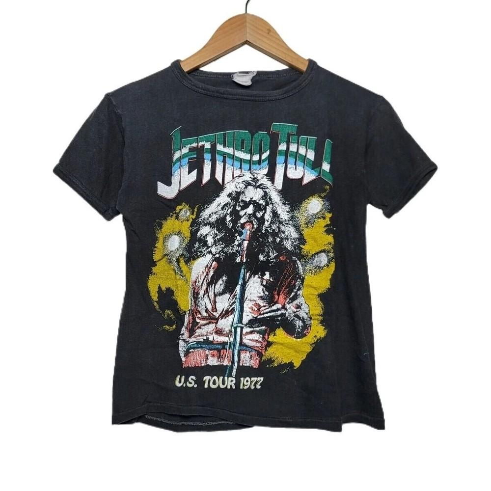Jethro Tull band US Tour 77 Basic Style T shirt Heavy cotton tee S-5XL Unisex T-Shirt S