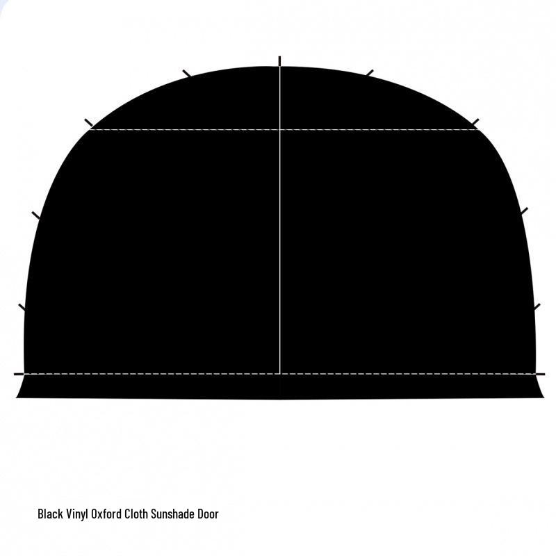 Extra Thick Windproof Camping Tent: Rainproof, Blackout Sunshade with Dome Canopy for Outdoor Sun Protection