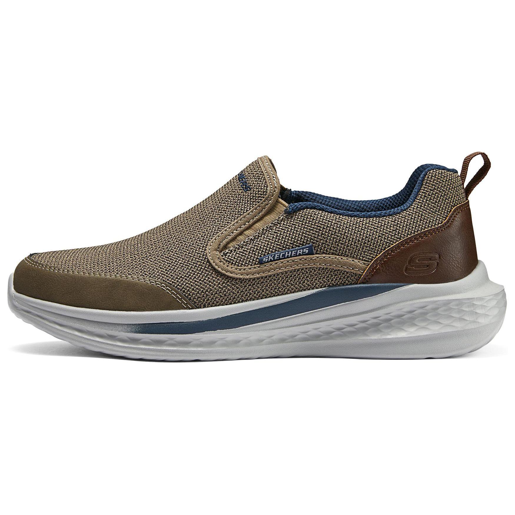 Skechers Versatile Comfortable Simple Low-Top Lifestyle Casual Shoes Men sneaker Gray Brown 210808-TPE 40