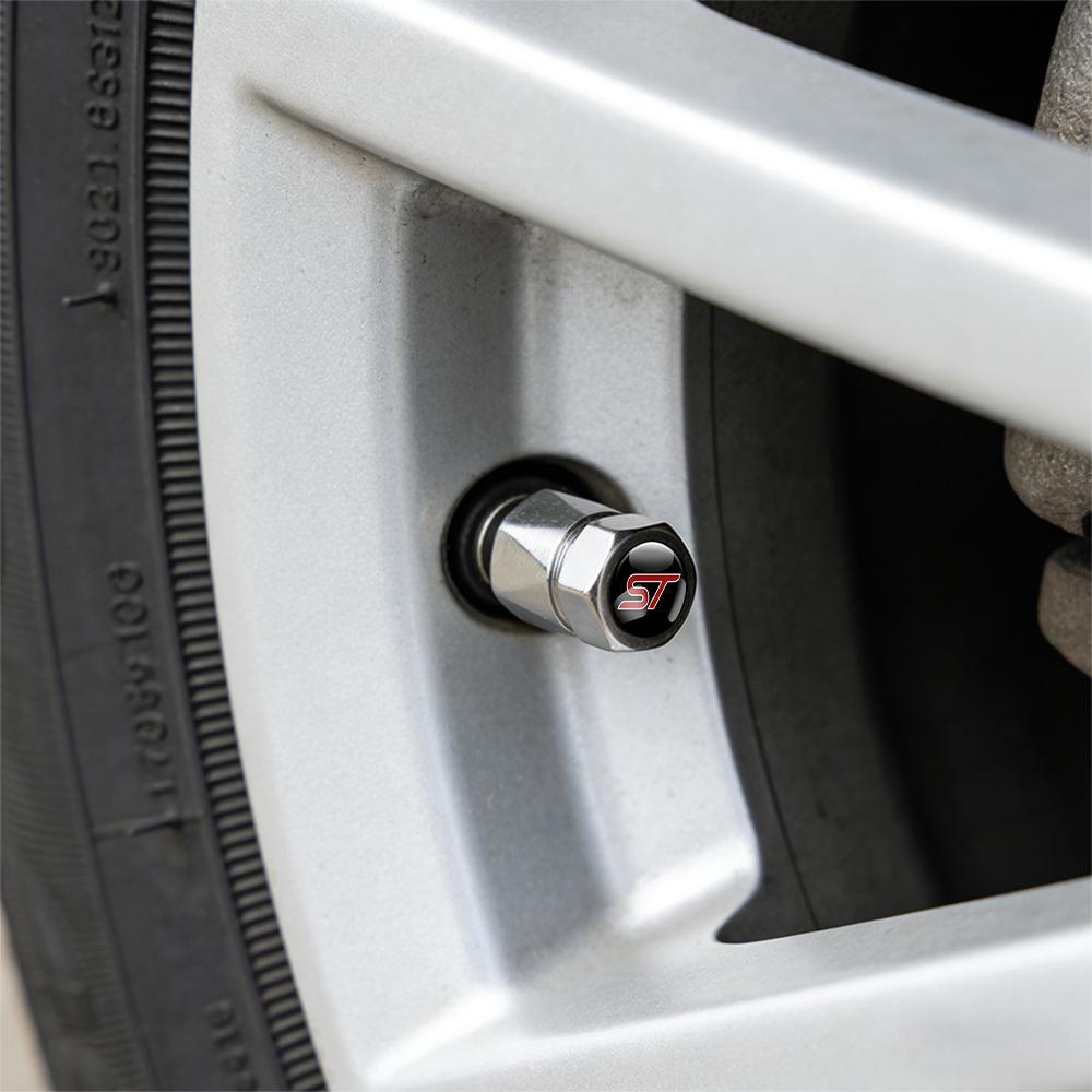 Aluminum Car Tire Valve-Caps Diamond Tyre Valve Airtight Cover Waterproof Dust For Ford Focus MK2 MK3 MK5 Fiesta MK7 Mondeo MK4