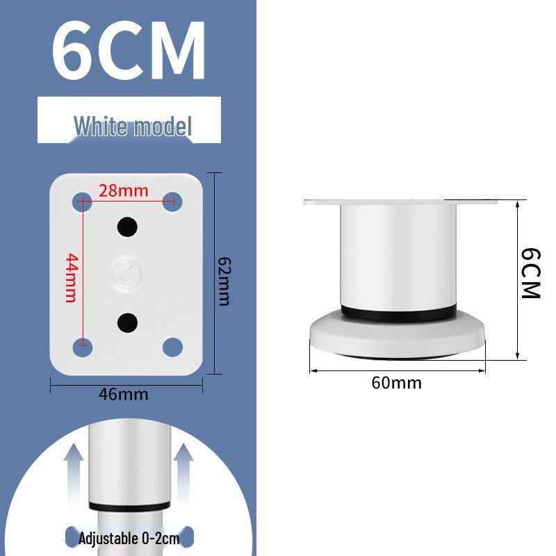 Adjustable Stainless Steel Legs for Sofa, TV Cabinet, Coffee Table, Bathroom Cabinet, and Bed.