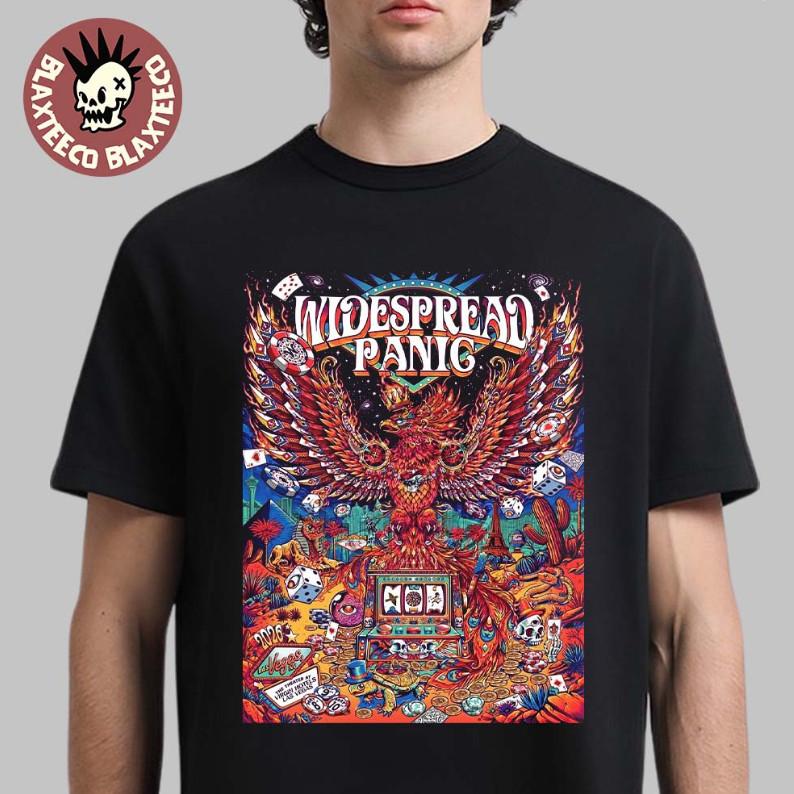 Widespread Panic Las Vegas NV 2026 Merch Tour On May 8 9 10 The Phoenix Art T-Sh XXXXL