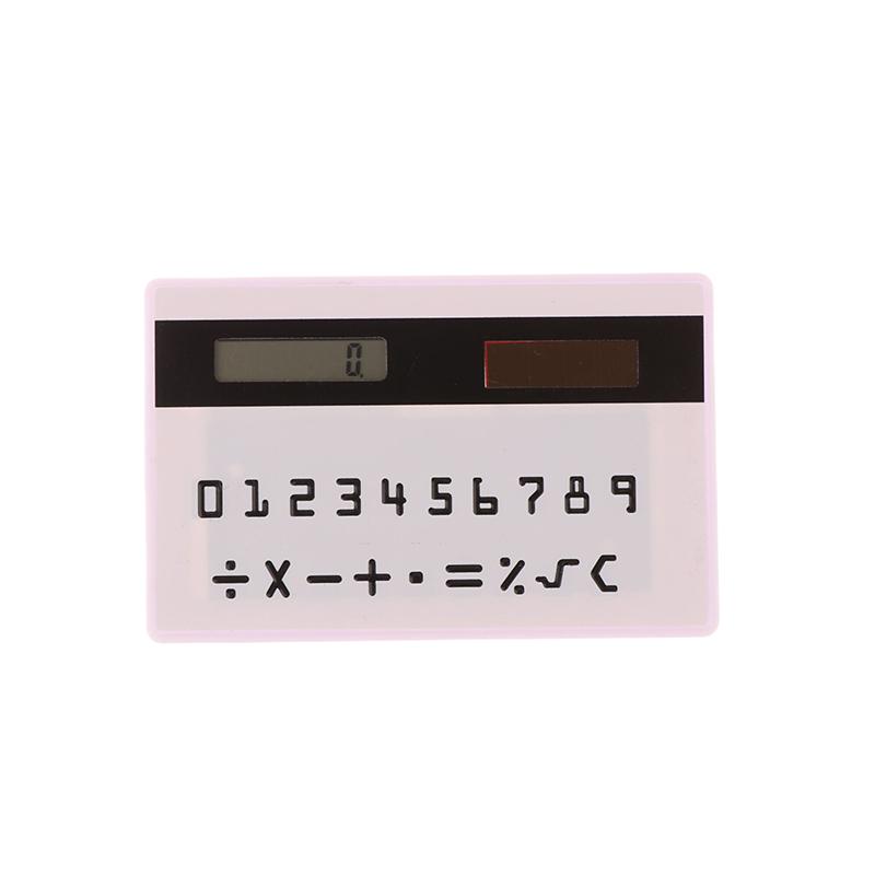 Solar 8 Digit Calculator Student Mini Calculator Portable Slim Calculator Stationery Math Toys School Electronics Calculator
