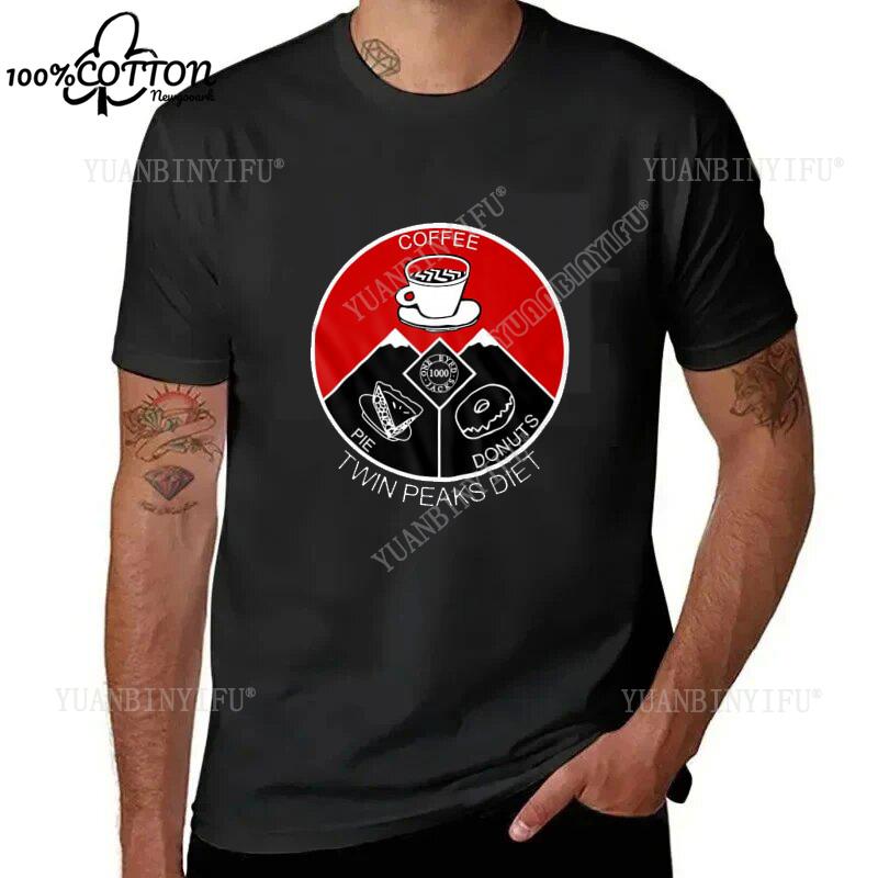 Leisure Classic Film TWIN PEAKS Printed Cotton T-shirt Top Unisex Short Sleeve Short-sleev O-neck Streetwear S-6XL