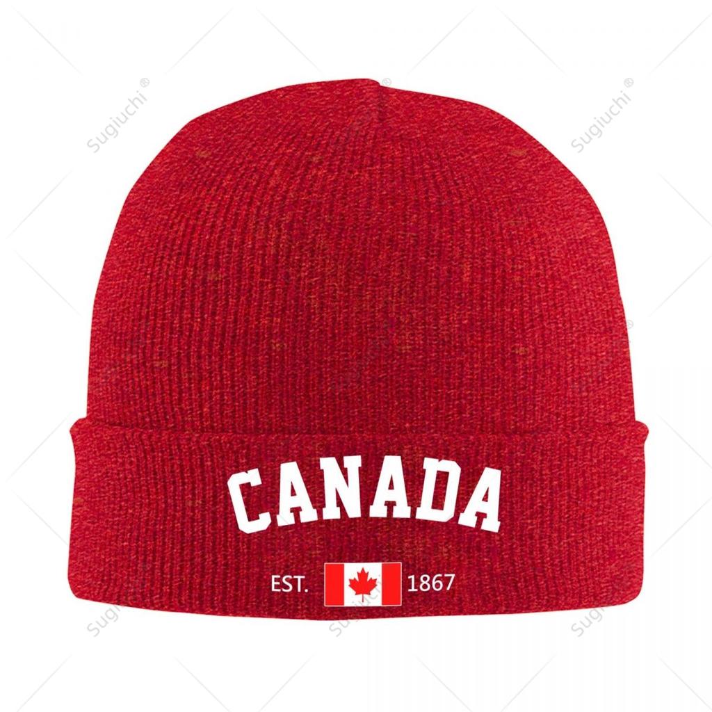 Knitted Hat Unisex Canada EST Independence Day For Unisex Women Boys Winter Autumn Beanie Cap Warm Bonnet