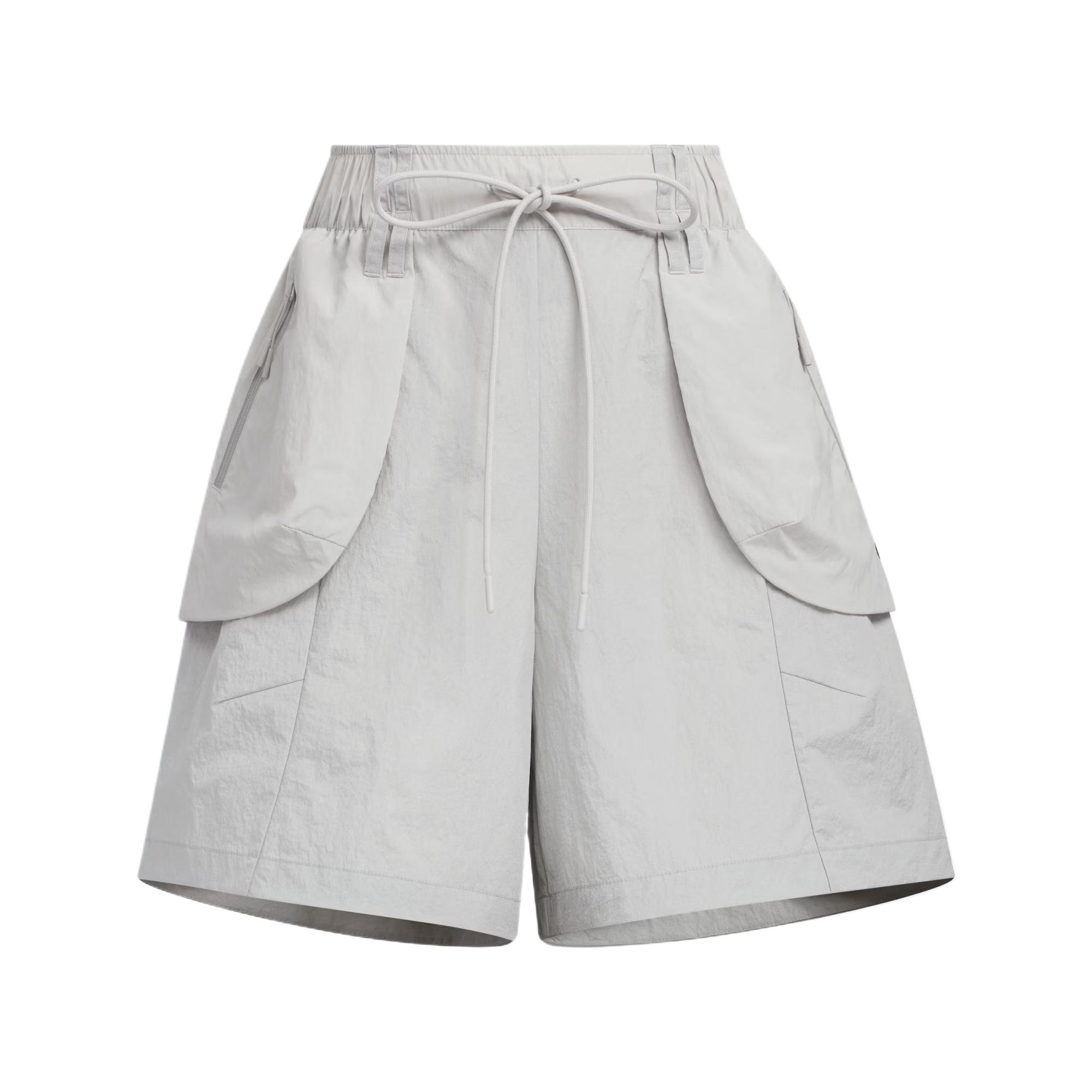 

Adidas FOS Woven Shorts Comfortable Versatile Fashionable Soft Solid Color Casual Shorts Women Shorts Light-Gray KE9577 XS