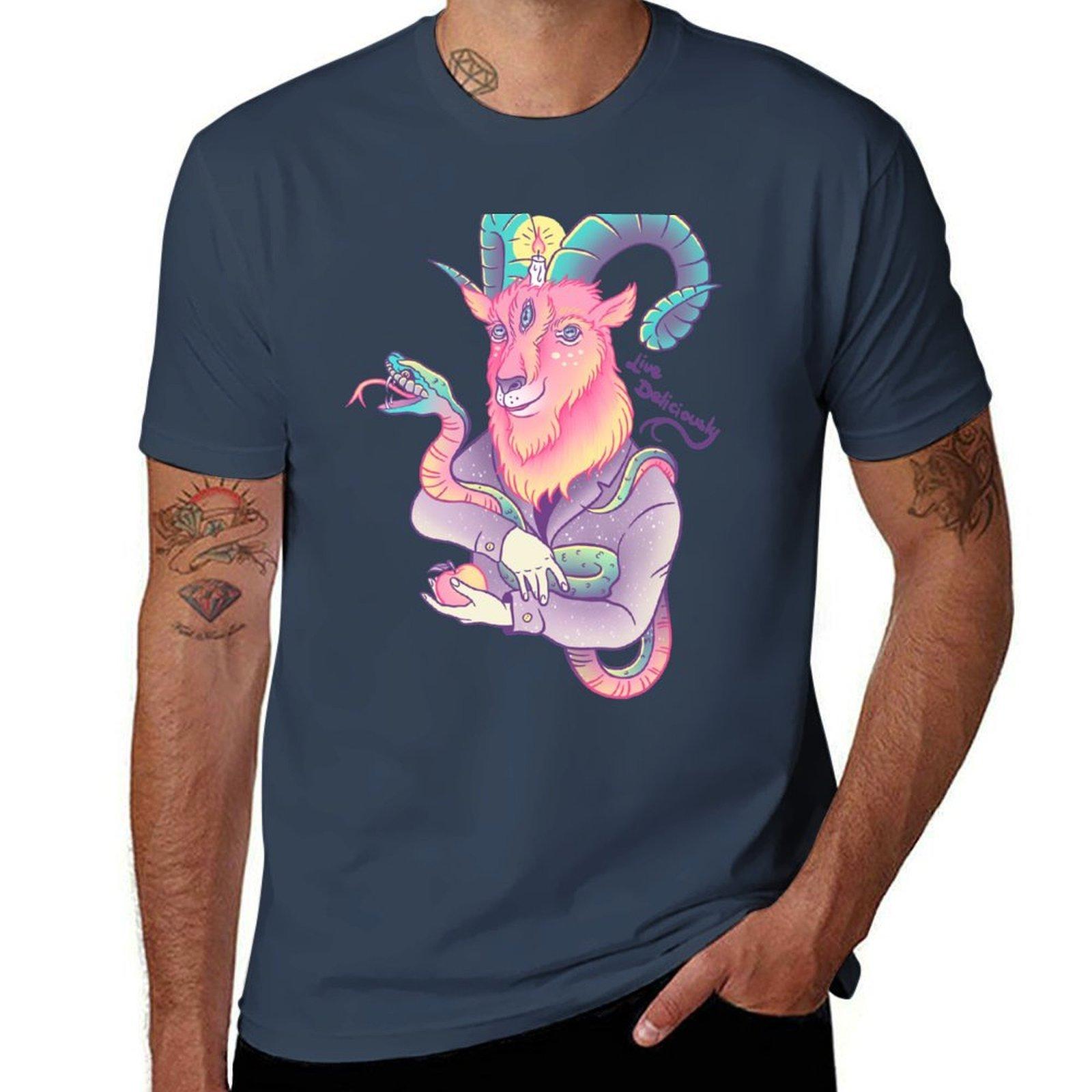 Live Deliciously Tshirt Relaxed Fit Casual Short Sleeve Top S
