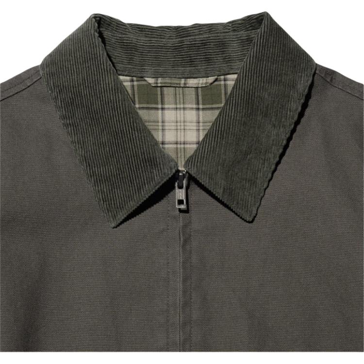 UNIQLO Color Blocked Lapel Solid Full Zip Loose Fit Versatile Fashion Long Sleeve Jacket Unisex jackets E478230-57