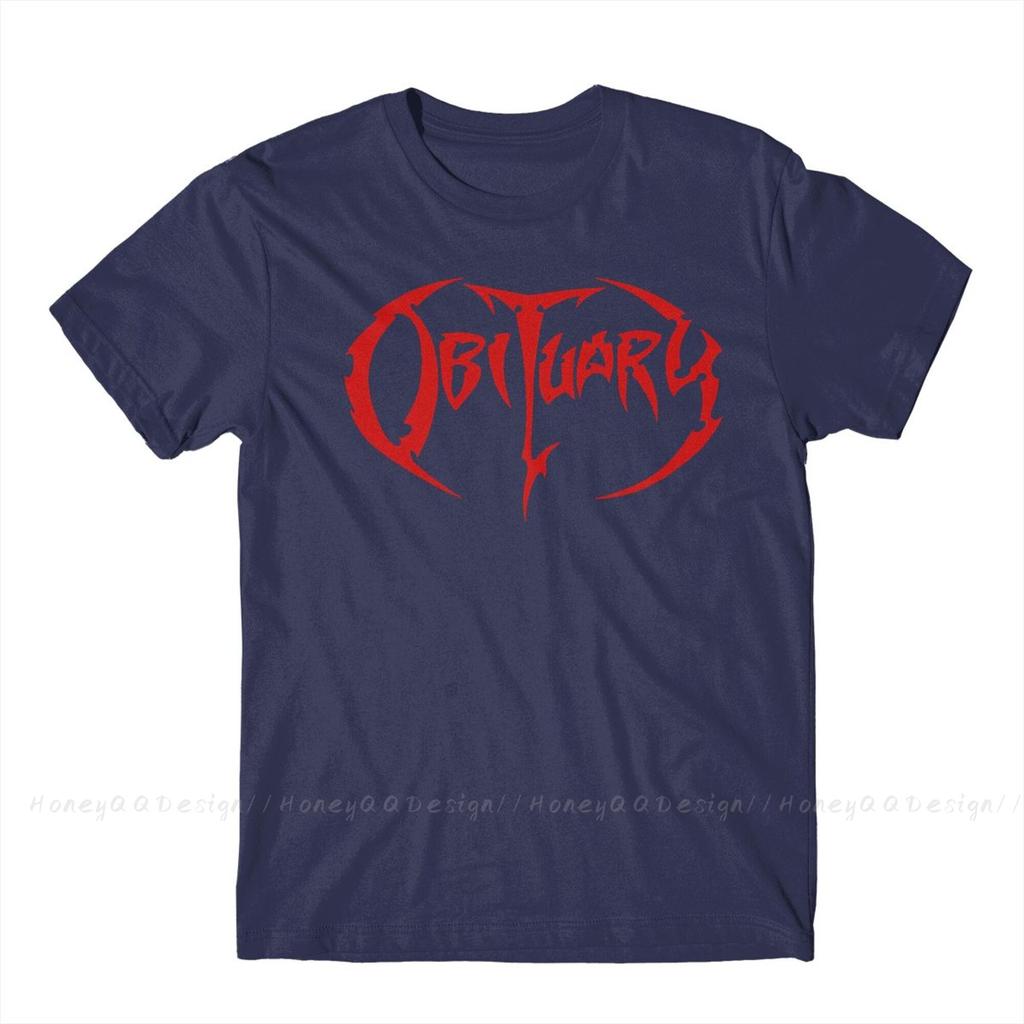 Obituary Fashion Tshirt Design Heavy Metal Rock Music Cotton Shirt Unisex Unisex Tshirt Oversize Adult Plus Size