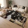 Custom Name Crystal Velvet Rug,Lana Del Rey Comfortable Anti Slip Floor Mat For Room Decoration