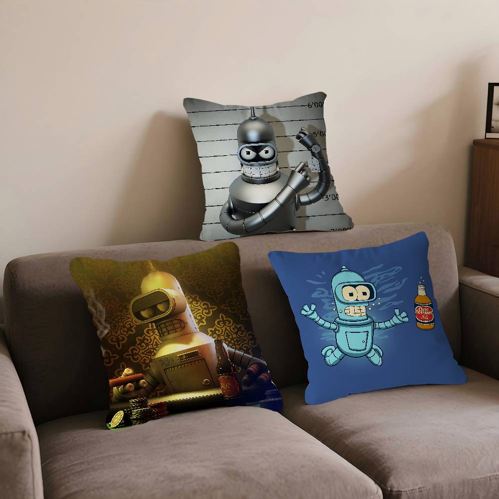 Cartoon Bender Pillow Gifts Home Office Furnishings Bedroom Sofa Car Cushion Cover Case 45x45cm