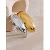 Yhpup Sleek Polished Stainless Steel Metal Water Men Women Drop Brooches Waterproof Daily Clothing Accessories Gift