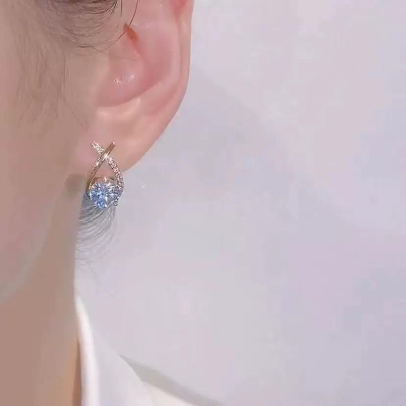 Trendy Zircon Cross Stud Earrings for Women - 2022 Elegant & Versatile Ear Accessories