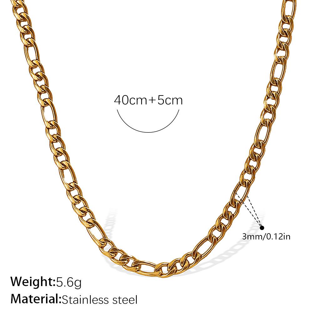 Vielseitig Und Vielfältig Kette Schlangenknochen Geprägt Kettenstil Halskette Verdrehte Kette Edelstahl Vergoldet Personalisiert Frau