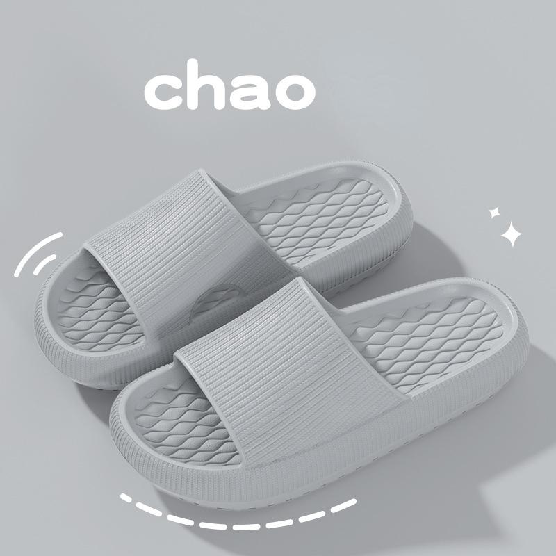 Papuci cu talpă moale super confortabili - Culoare uni - Design cu vârf deschis, ideal pentru interior, casă și baie