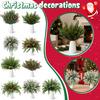 Norfolk Branches Red Berry Stems Artificial Christmas Picks Fake Needles With Holly Berries For Xmas Tree Filler Decorations Festival Holiday