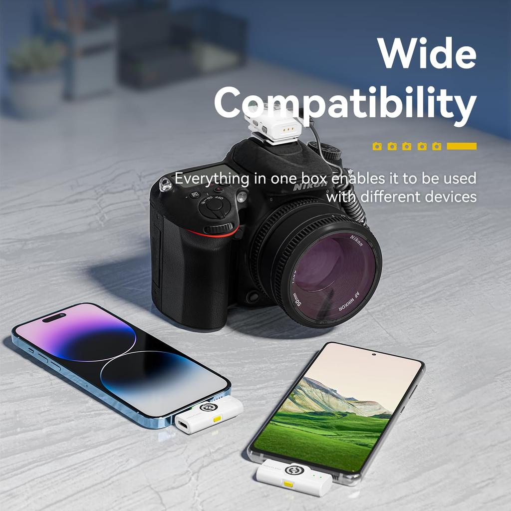 Hollyland "DGP Mobile 2024 Gold Award" "Shinyusha Home Appliance Criticism A Rating" Lark M2 Combo - Wireless Microphone - Lavalier Microphone - Light