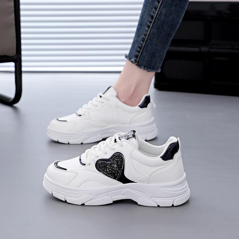 

2025 spring new Korean version breathable dad shoes women ins student casual shoes women s platform running shoes women Z007 44