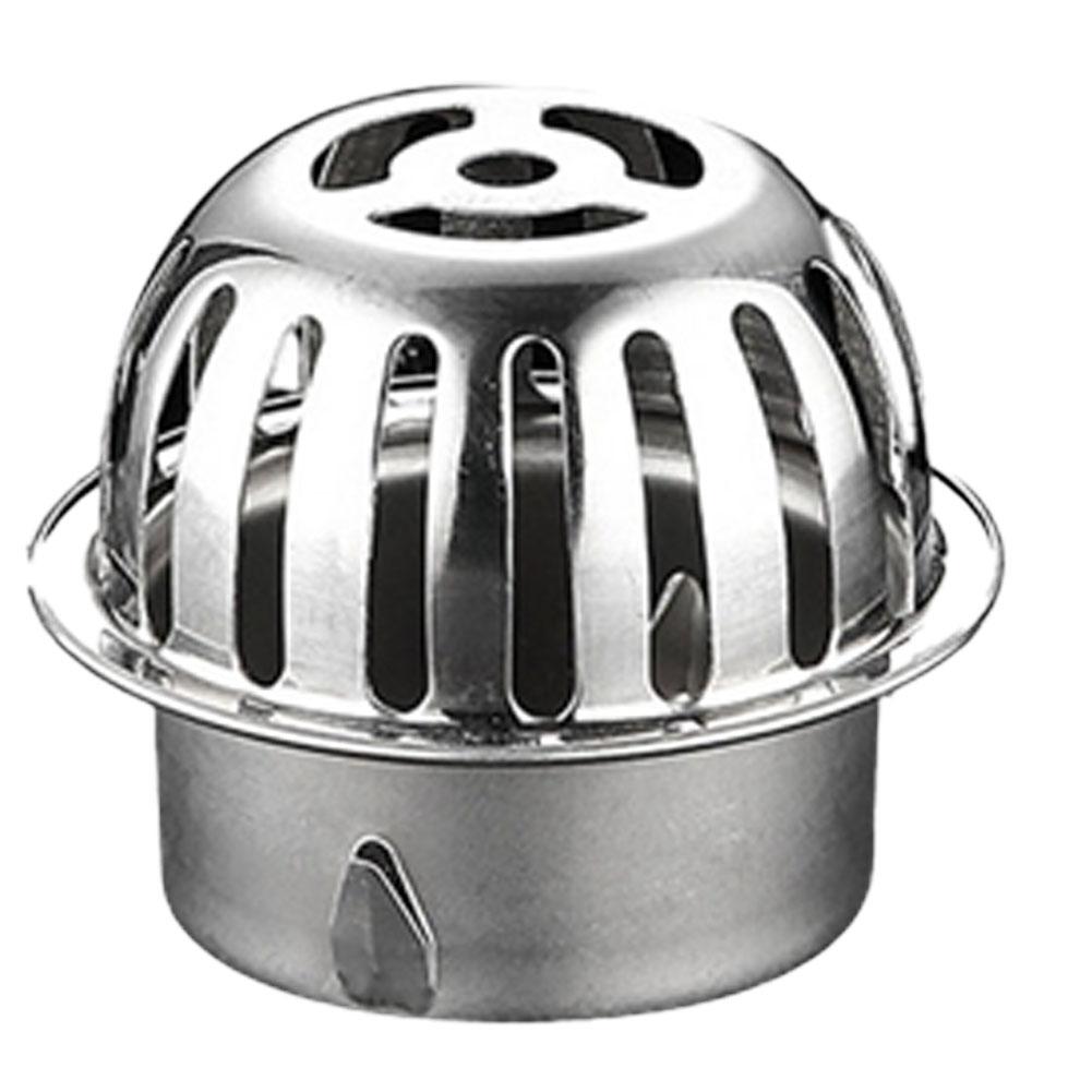 Balcony Roof Floor Drain Stainless Steel Round Large Displacement Anti-Clog Filter Screen Cover Outdoor Floor Drain Gutter Sewer