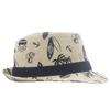 Summer Printed Cartoon Hat British Wind Beach Sun Visor Hat Straw Hat Jazz  Hats for Men