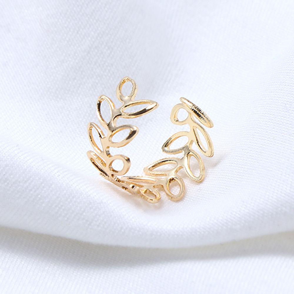 For Women C-Shape Girl Multi-layer Korean Style Earrings Earring Set Leaves Ear Cuff Ear Bone Clips