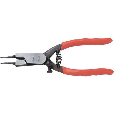 TRUSCO Snap Ring Shaft Straight Pliers, Type, 0.8, Jaw, 51-0A