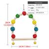Parrot Toys: Colorful Rattan Ball Chew Puzzle Swing for Birds