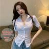 Chic Slim Fit White Shirt - Versatile Hot Girl Style