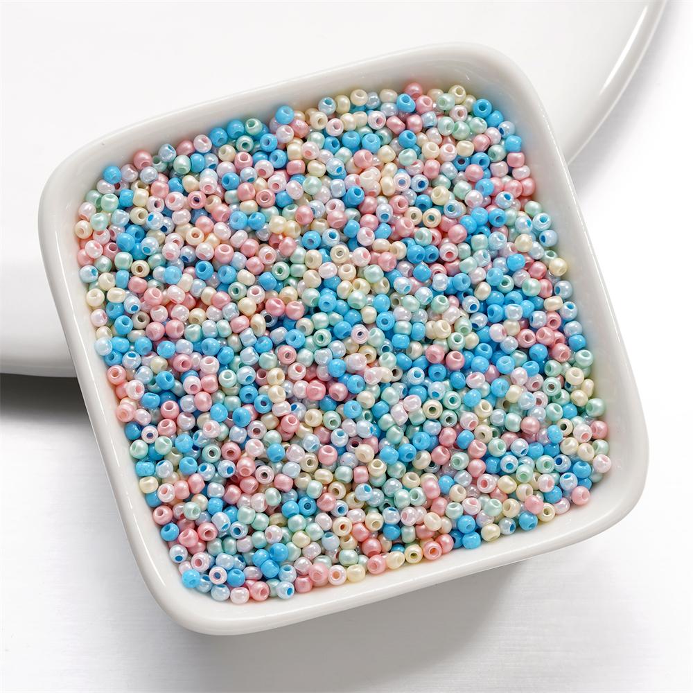 10g/Lot 2mm Mixed Color Glass Seed Beads Round Spacer Bead For DIY Earrings Bracelet Necklace Jewelry Making Accessories