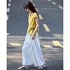 TERRE BLEUE Women's Summer Commuter Shirt & Wide-Leg Pants Set