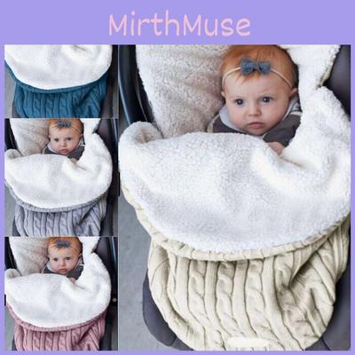 Baby Knit Newborn Swaddle Stroller Wrap Blanket Warm Infant Pram Sleeping Bag