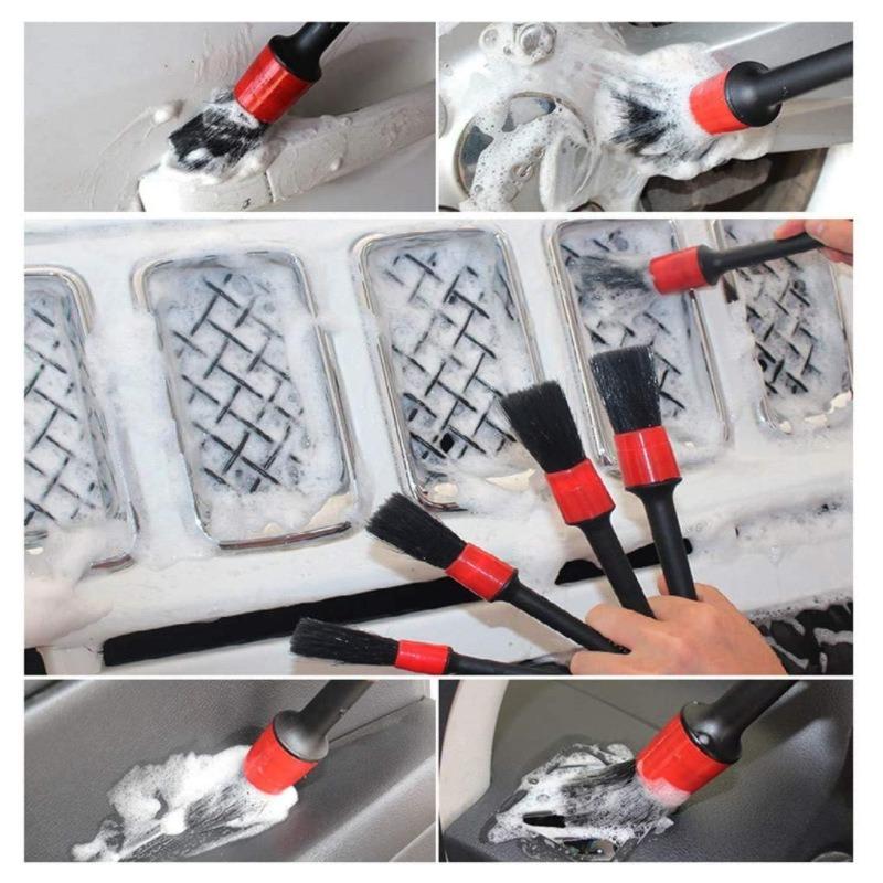 Car Wash Tool Brush 11-piece Car Glass Brush Double Wheel Hub Brush Encrypted Large Car Wash Gloves