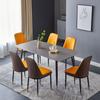 Modern Minimalist Italian Rock Slab Dining Table Set for Small Apartments