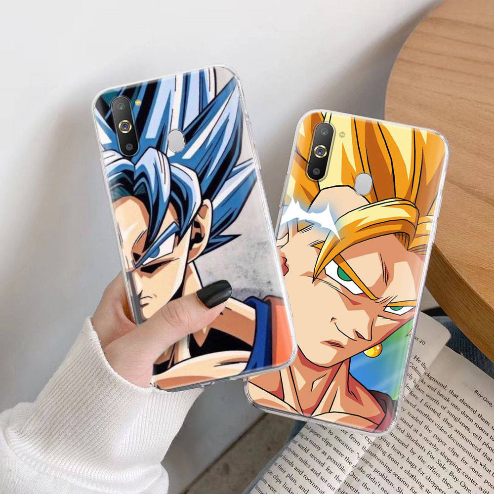 Transparent Case for Samsung A04 A14 A23 M33 M53 Realme 10 9 C35 C55 VIVO X80 Infinix Hot 30 Note 11 Tecno Spark 8P Pro W-86 Dragon Ball Super