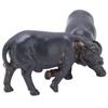 Bull Statue Resin Material Representing Good Luck Compact Modern Style Vivid Animal Sculpture for